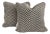Black /White Herringbone Jacquard Decorative Pillow Covers ( Set of 2) For Sale