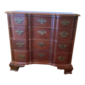 Late 20th Century Block Front Chest of Drawers