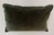 Rejuvenation Olive Green Cotton Velvet Lumbar Pillow, Hand-Crafted For Sale - Image 4 of 10