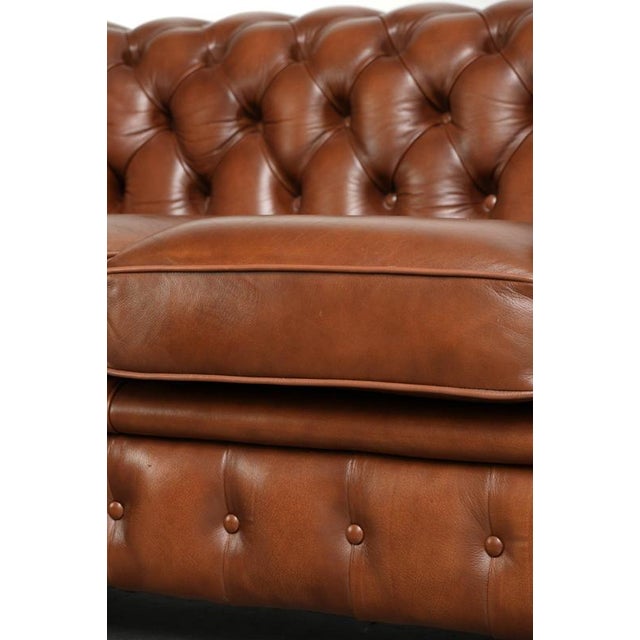 English Two-Seater Sofa in Cowhide Leather For Sale - Image 12 of 13