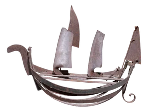 Large Galleon in Iron, 20th Century