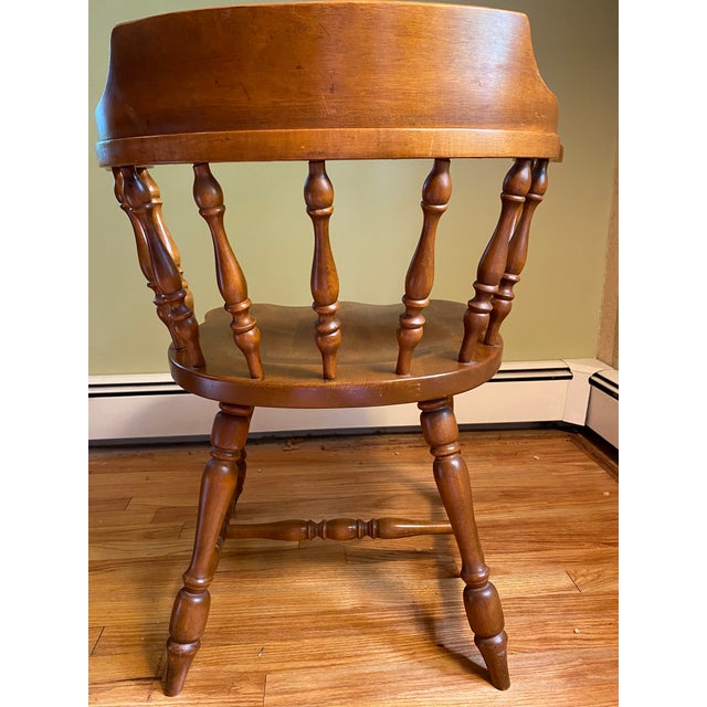 Solid wood captains chair best sale