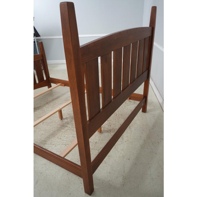 Stickley Harvey Ellis Queen Size Mission Oak Bed For Sale - Image 14 of 17