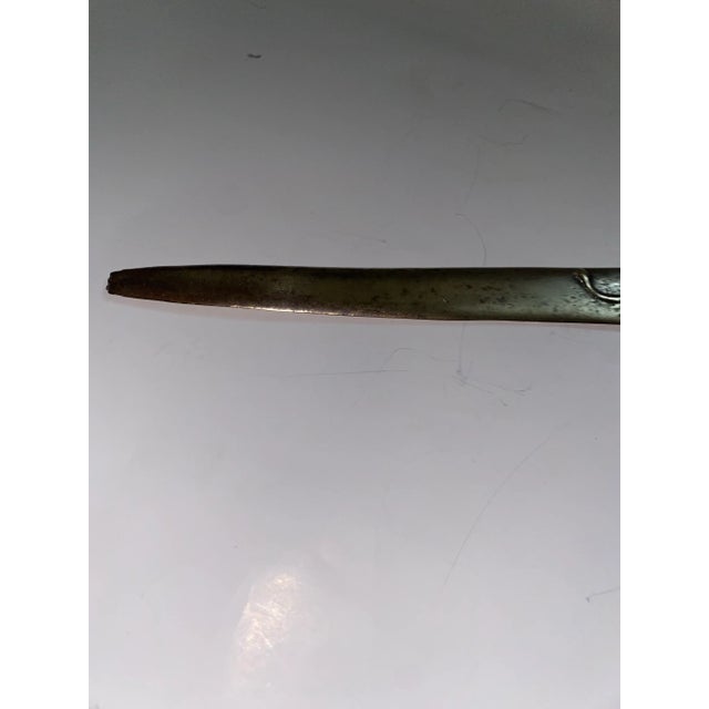 Metal Antique Bronze. Antique Bronze Letter Opener For Sale - Image 7 of 10