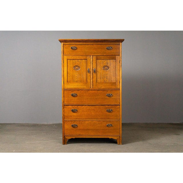 Tall Art Nouveau Chest of Drawers For Sale - Image 3 of 18