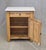 Antique European Pine and Marble Side Table or Nightstand For Sale - Image 4 of 14