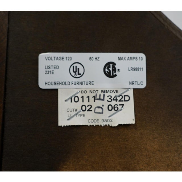 Late 20th Century Thomasville Furniture Collector's Cherry Traditional Style 43" Pediment Clothing Armoire For Sale - Image 15 of 15