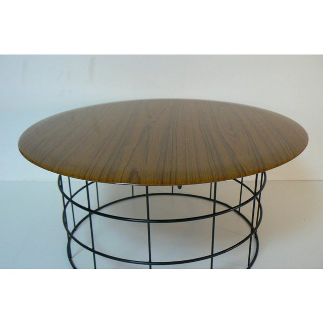 This mid-century coffee table was designed by Verner Panton and made by Linje Plus in Denmark during the 1960s. This piece...