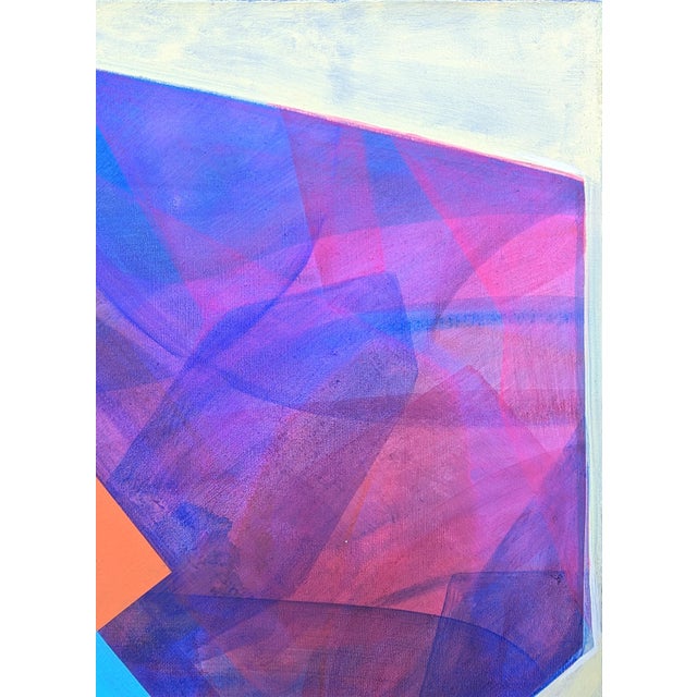 Cecilia Beaven Contemporary Abstract Orange, Purple, and Blue Biomorphic Animal Figure Painting, 21st Century For Sale In Houston - Image 6 of 11