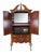 American 1980s American Drew Queen Anne Style Cherry Highboy Dry Bar Liquor Display Cabinet For Sale - Image 3 of 16