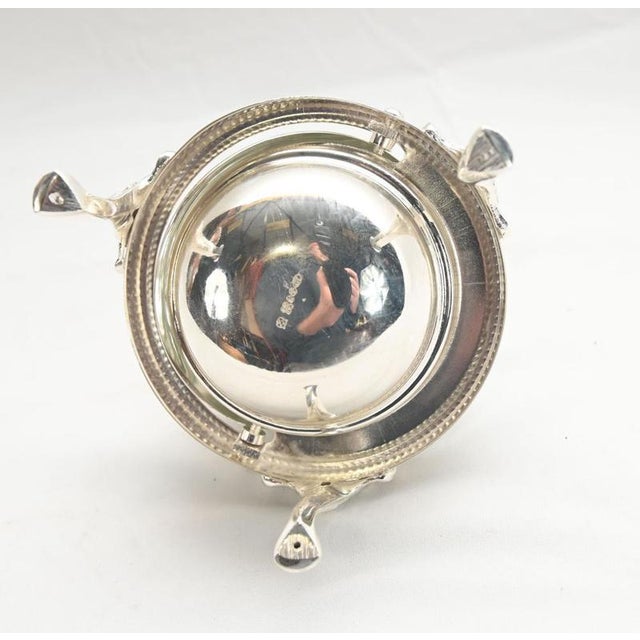 Glass Silver Plated Ashtray with Glass Insert and Dome Cover For Sale - Image 7 of 9