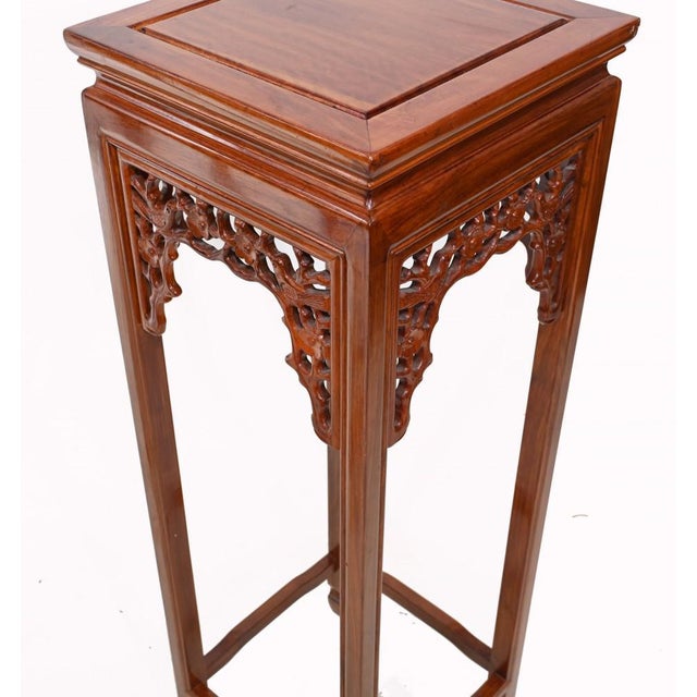 Chinese Pedestal Tables, Set of 2 For Sale - Image 5 of 10