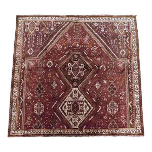 1980s Vintage Hand Knotted Persian Rug 6'1"x 6'5"