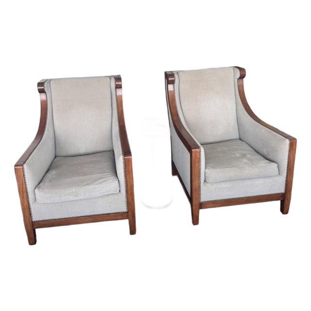 Late 20th Century Pair of Dessin Fournir London Club Chairs For Sale