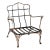 Vintage Rustic Patina Garden Chair For Sale