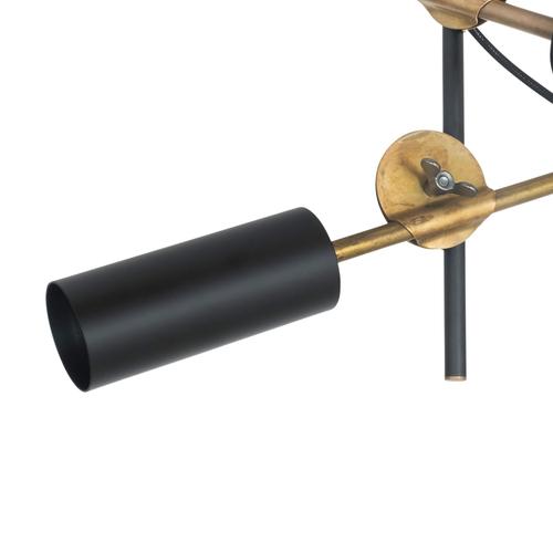 Brass 3452-8 Stav Spot 2 Ceiling Lamp by Johan Carpner for Konsthantverk For Sale - Image 3 of 7