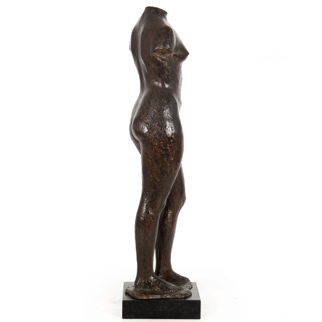 1990s American Modernist Sculpture “Standing Female” by Floyd Tennison Dewitt For Sale - Image 5 of 18