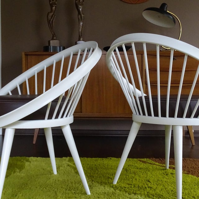 Scandinavian Ellipse Armchairs from Swedese, Set of 2 For Sale - Image 11 of 15