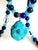 Artisan One-of-a-Kind Gemstone Necklace With Vintage Arizona Turquoise, Lapis Lazuli & Blue Chalcedony For Sale - Image 4 of 18
