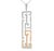 Mid-Century Modern Mid 20th Century 14k 2 Tone White Rose Gold Diamond Oriental Station Necklace For Sale - Image 3 of 4