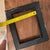Late 20th Century Ornate Gold Wood Picture Frame For Sale - Image 5 of 6
