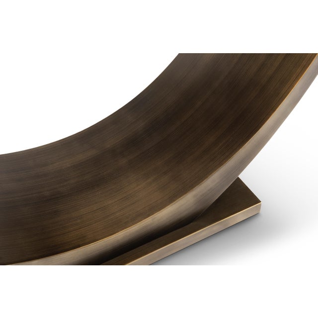 Modern Modern Greg Sheres Style Bronze Console Table For Sale - Image 3 of 5