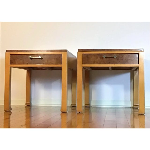 Brown Vintage Mid Century Modern Baker Side Tables - a Pair For Sale - Image 8 of 13