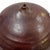 1980's hand-crafted studio stoneware pottery jar with distinctive "nipple" top opening. . The ridged body is glazed in a...