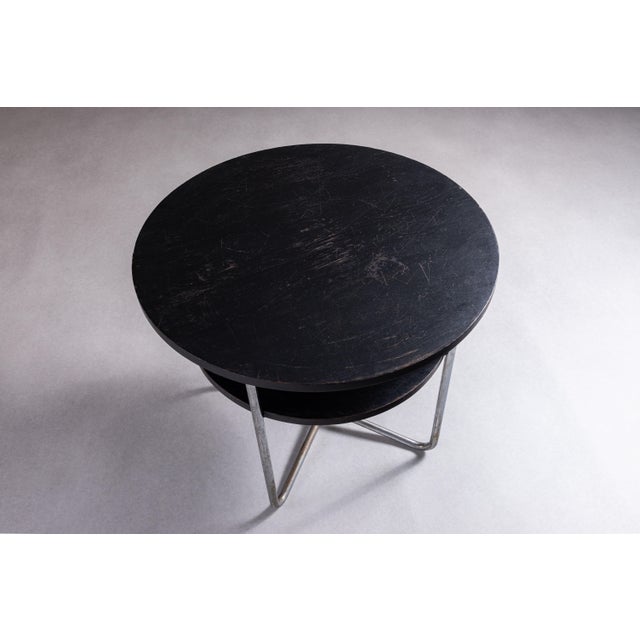 1940s Coffee Table with Tubular Frame by Michael Thonet, 1940s For Sale - Image 5 of 14