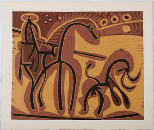 Pablo Picasso, Picador and Bull, Etching