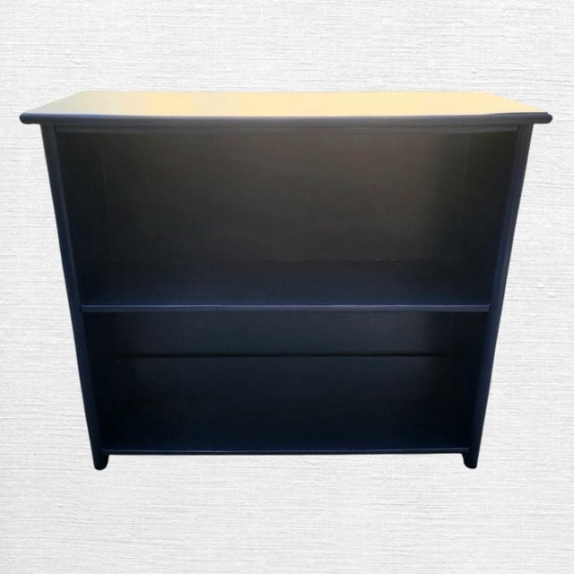 Chelsea House Inc Vintage Customized One of a Kind Coastal Nautical Navy White Anchor Dry Bar For Sale - Image 4 of 11