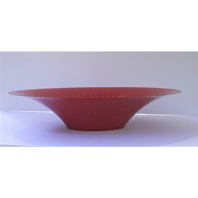 Vintage Francesca Amfitheatrof for Alessi Red Fruit Bowl Chairish
