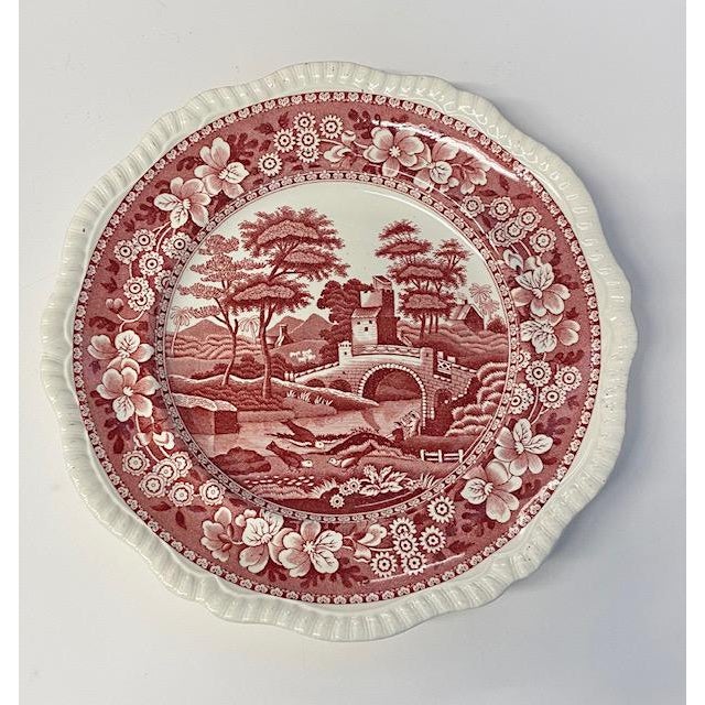 Copeland Spode Pink Tower Dinner plates in excellent condition. Backstamp indicates these were made in the 1920's. 12...
