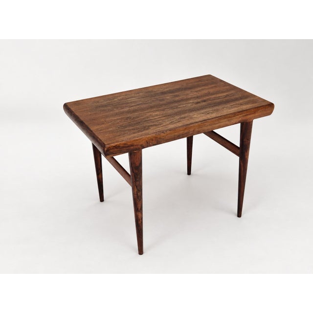 Wood Side Table in Rosewood by Johannes Andersen for CFC Silkeborg, Denmark, 1960s For Sale - Image 7 of 18