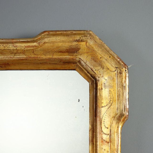 19th Century 19th Century Cabaret Mirror in Gilt Wood, Italy For Sale - Image 5 of 9