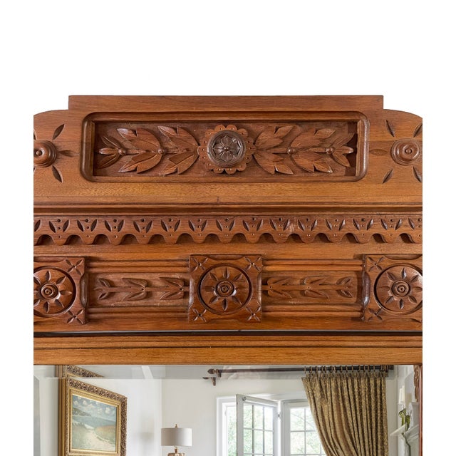 Eastlake Spoon Carved Triple Mirror For Sale In Raleigh - Image 6 of 10