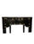 Wood 1970s Ebony Lacquered Faux Bamboo Side Table With Gilded Gold Trim For Sale - Image 7 of 11