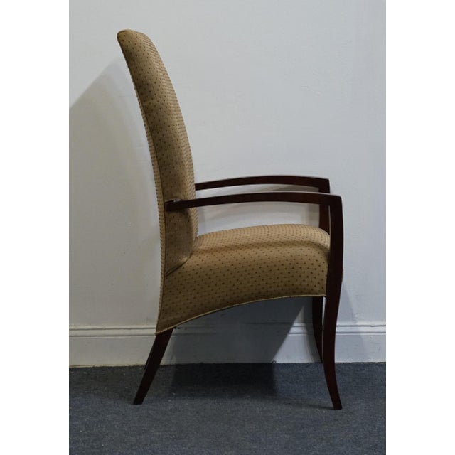 Hickory White Contemporary Modern Upholstered Dining Arm Chairs For Sale In Kansas City - Image 6 of 9