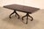 High Quality Mahogany Double Pedestal Dining Table Mounted on Scroll Carved Feet, Includes Two Leaves and Protective Table...
