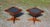 Wood Vintage Pair Statton Oldtowne Solid Cherry Stone Top Pedestal End Tables For Sale - Image 7 of 13