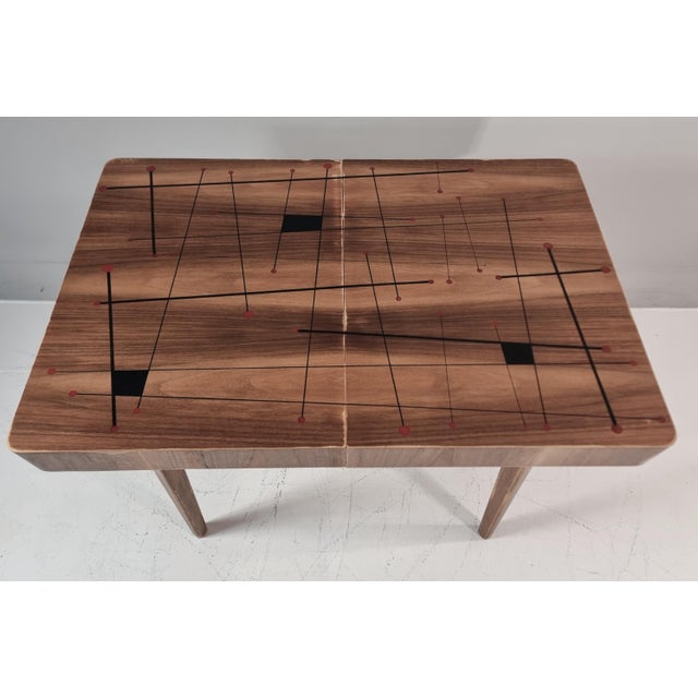 Contemporary Vintage Dining Table in Walnut, 1970s For Sale - Image 3 of 16