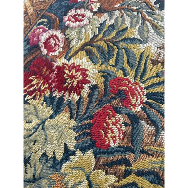 Vintage French Jacquard Tapestry in the style of Aubusson, 1970s For Sale - Image 15 of 18