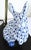 Late 20th Century Petite Bunny Rabbit Table Lamps Blue & White Fishnet - a Pair For Sale - Image 4 of 9