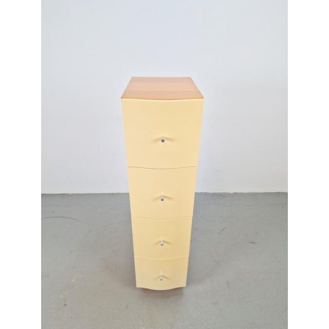 Vintage 90s ikea thomas jelinek vajer post modern. vajer 4 drawers designed by tomas jelinek, 2000 narrow off white /...