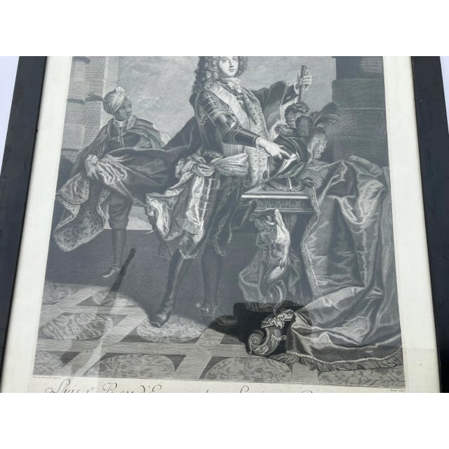 18th Century 18th Century French Etching: Portrait of Louis 1 of Spain For Sale - Image 5 of 6