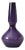 Danish Purple Opaline Glass Vase by Jacob Bang for Kastrup, 1960s For Sale