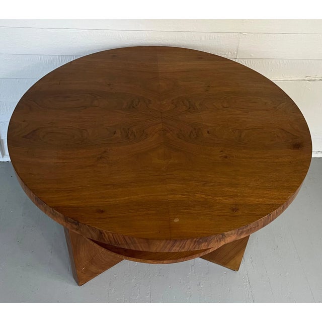 German Art Deco Round Center Table Circa 1930 For Sale - Image 12 of 13