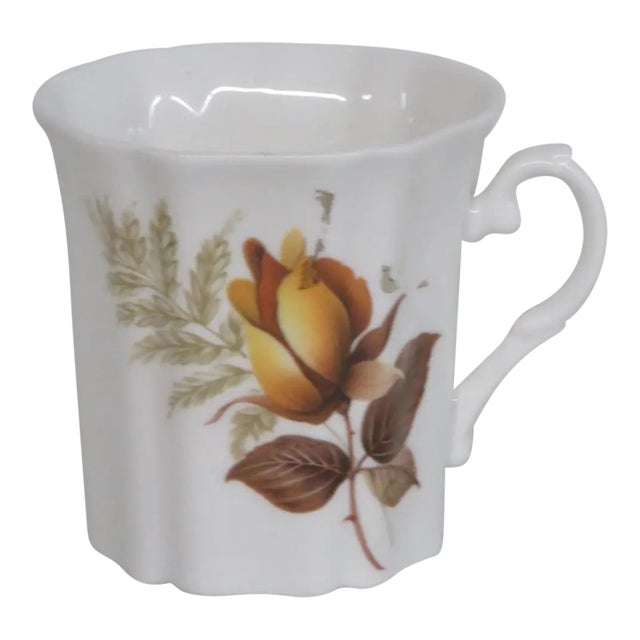 Royal Grafton Fine Bone China Yellow Rose Tea Coffee Cup Made in England 4808b For Sale