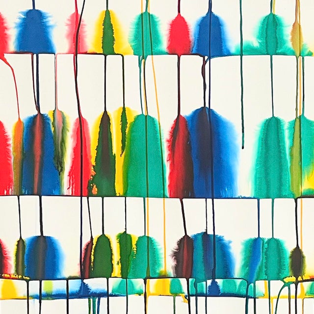 Abstract Contemporary Abstract Ink on Paper Painting "Untitled 23116" by Martin Reyna For Sale - Image 3 of 4