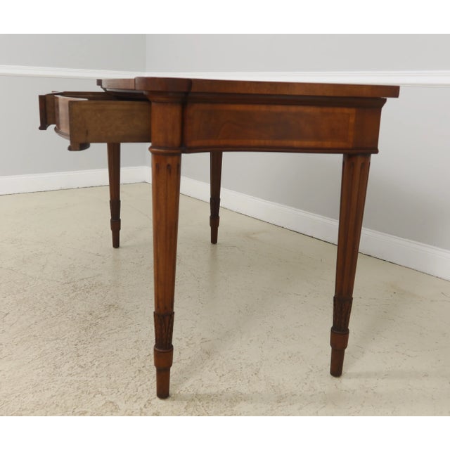Arthur Brett Arthur Brett English Mahogany 2 Drawer Console Server Table For Sale - Image 4 of 11